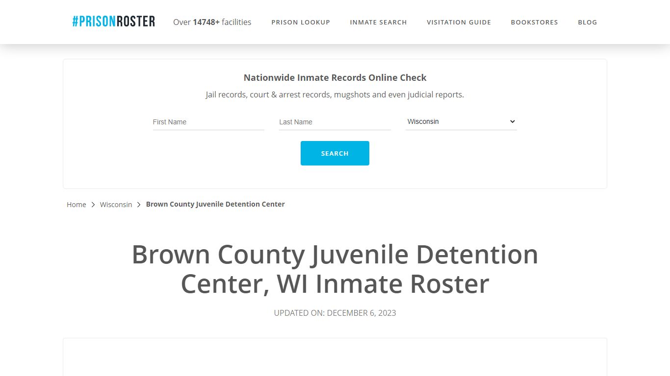 Brown County Juvenile Detention Center, WI Inmate Roster - Prisonroster